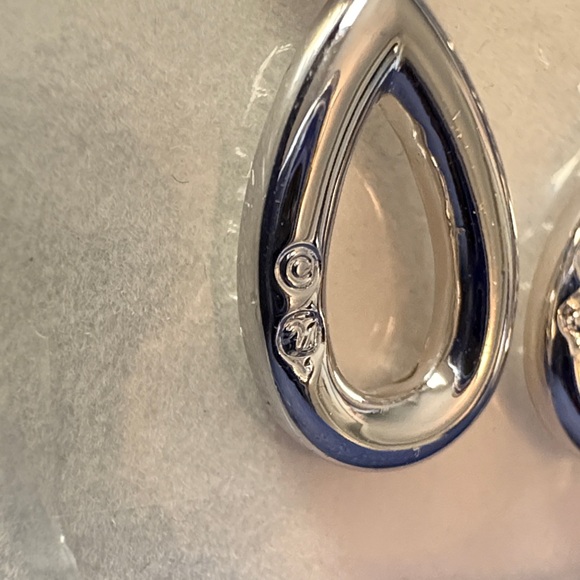 Swarovski Silver and Crystal Teardrop Earrings - Picture 6 of 10